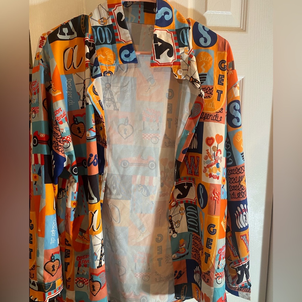 Cute Print Medium Button Down